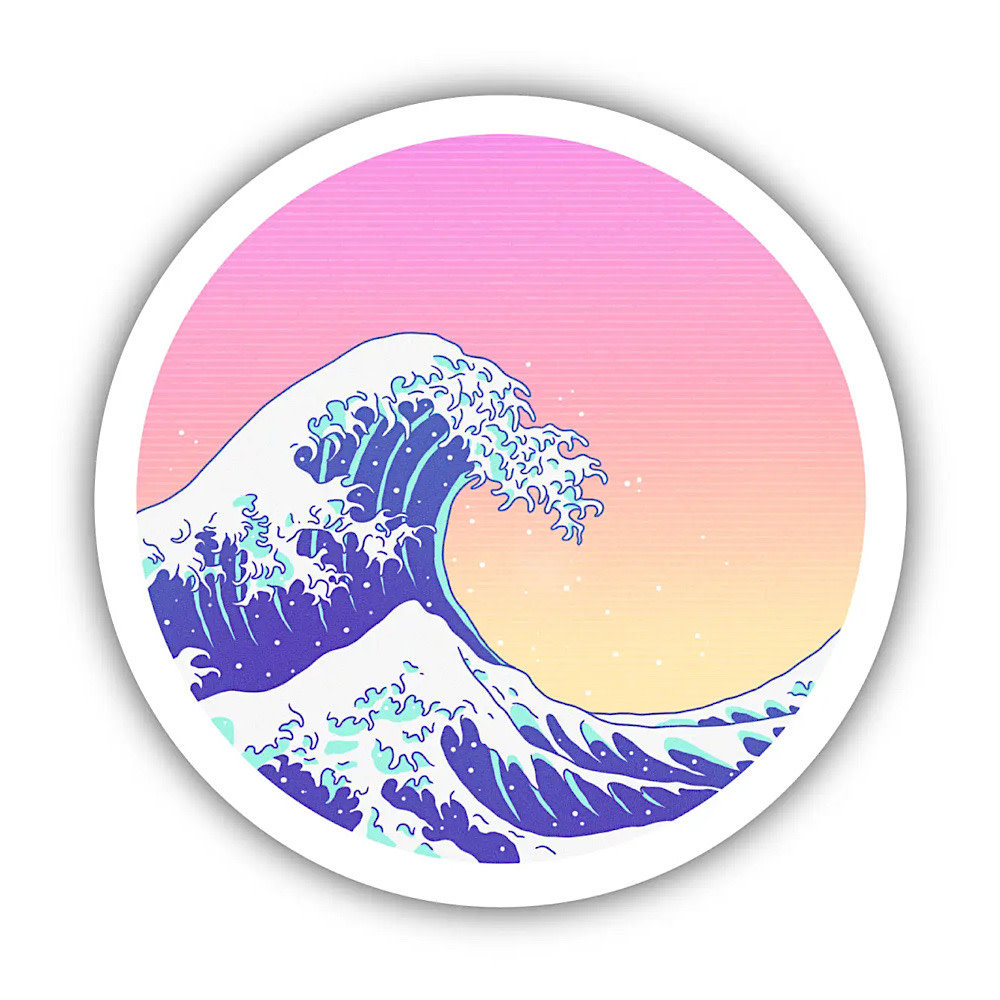 Big Moods Big Moods Sticker - Ocean Waves