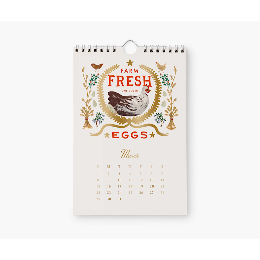 Rifle Paper Co. - 2026 Kitchen Calendar - Country Farm