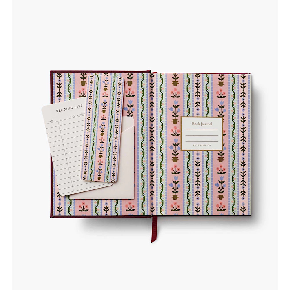Rifle Paper Co. - Embroidered Book Journal - Ladies Night Book Club