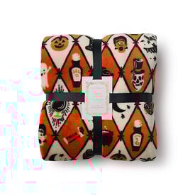 Rifle Paper Co. Rifle Paper Co. - Fleece Blanket - Halloween Argyle