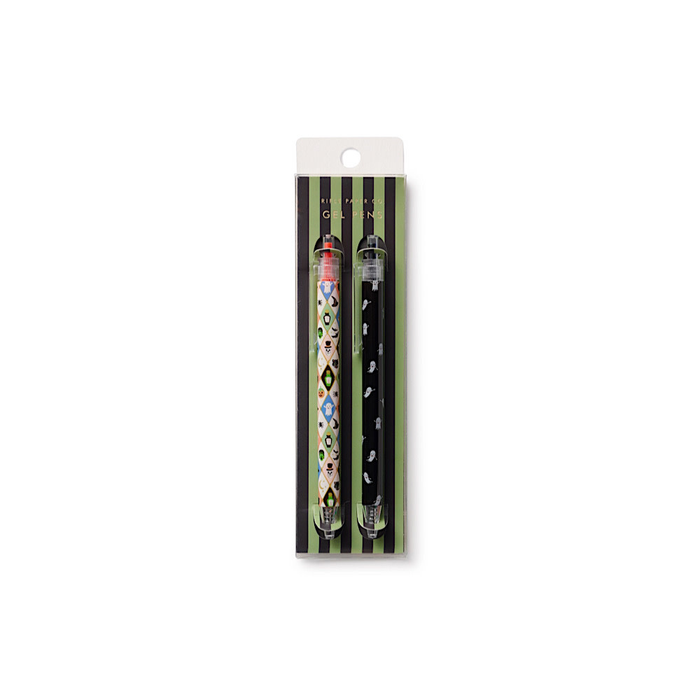 Rifle Paper Co. - Gel Pen - Set of 2 - Halloween Argyle