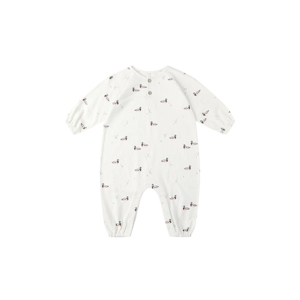 Rylee + Cru Rylee + Cru Henley Jumpsuit - Ducks