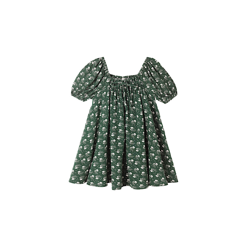 Rylee + Cru Sabrina Mini Dress - Green Ditsy
