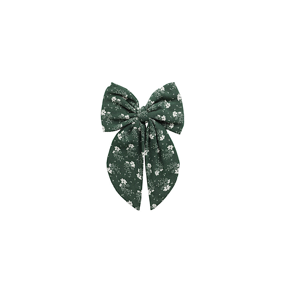Rylee + Cru Rylee + Cru Oversized Bow - Green Ditsy