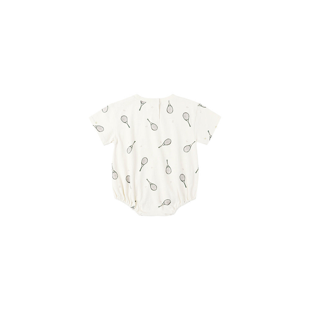Rylee + Cru Relaxed Bubble Romper - Tennis