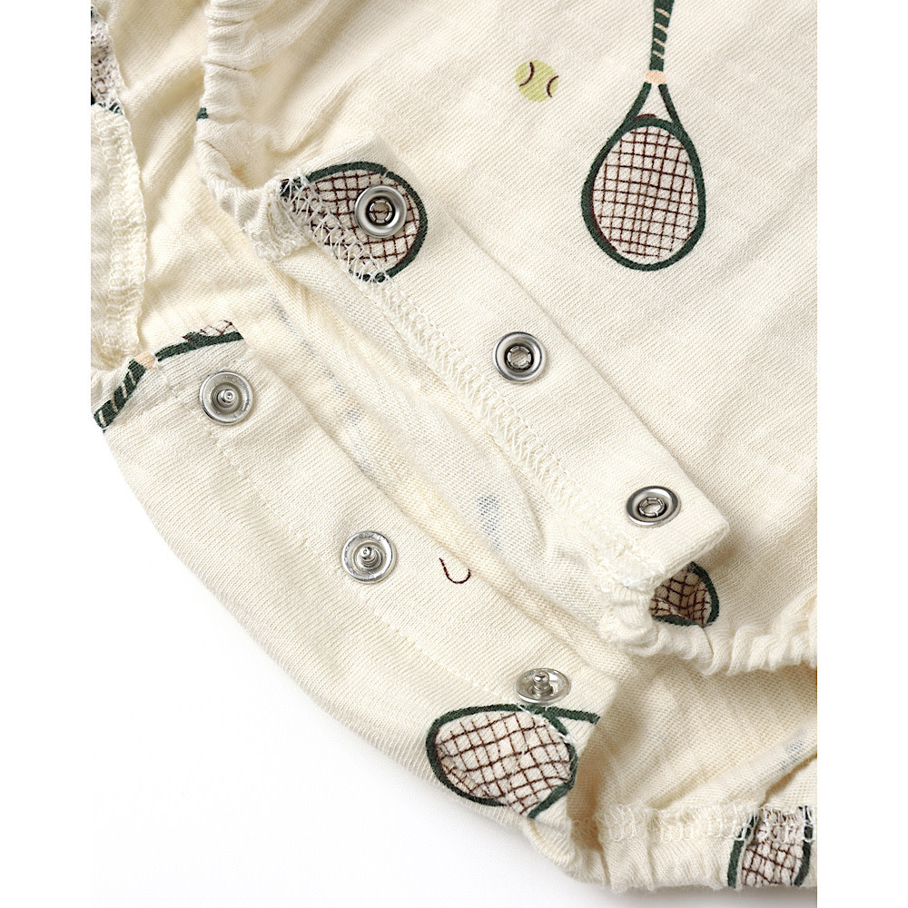 Rylee + Cru Relaxed Bubble Romper - Tennis