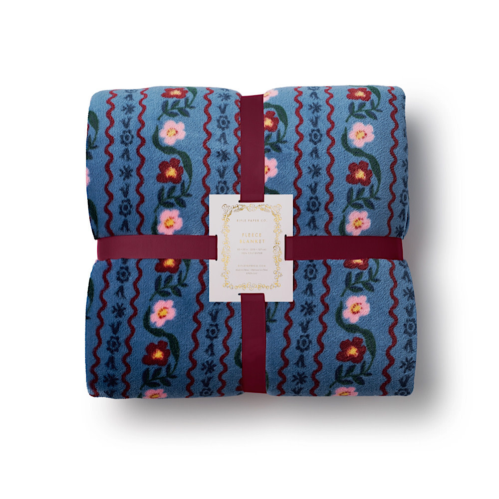 Rifle Paper Co. Rifle Paper Co. - Fleece Blanket - Delphine