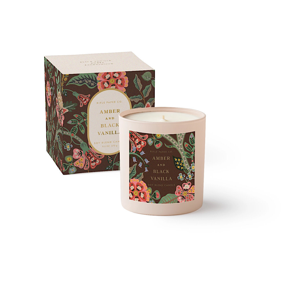 Rifle Paper Co. Candle 9 oz - Gracie Amber and Black Vanilla