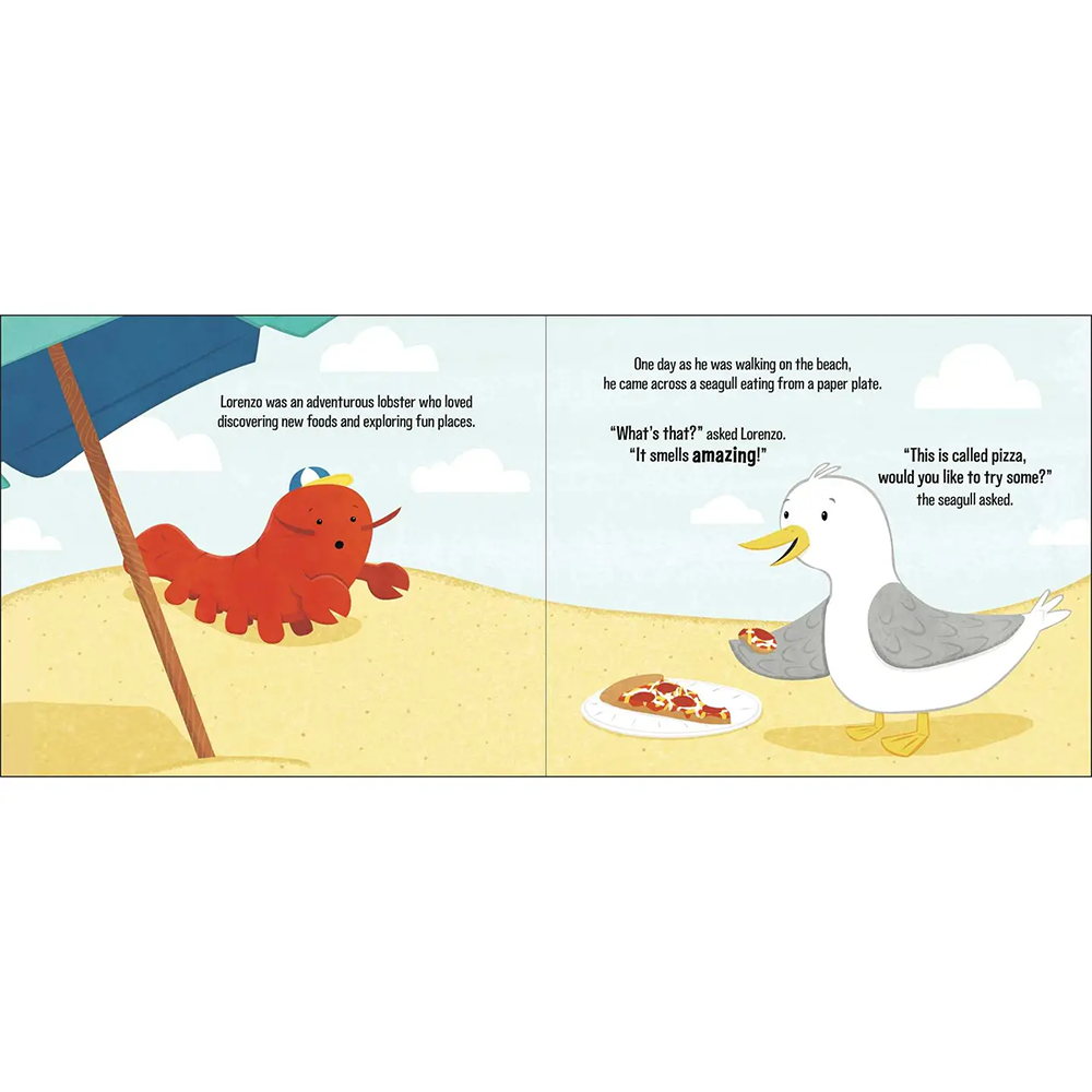 Lorenzo the Pizza Loving Lobster Hardcover Book