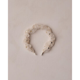 Noralee Noralee Gathered Headband - Champagne Stars