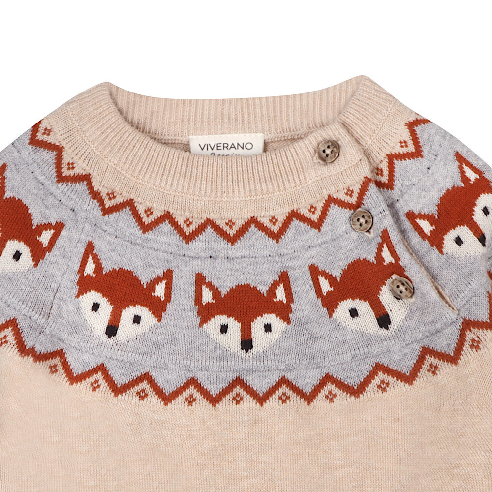 Viverano Organics Fair Isle Sweater - Fox