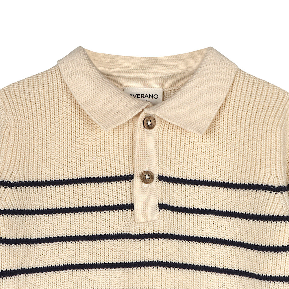 Viverano Organics Polo Sweater & Pant Set - Navy