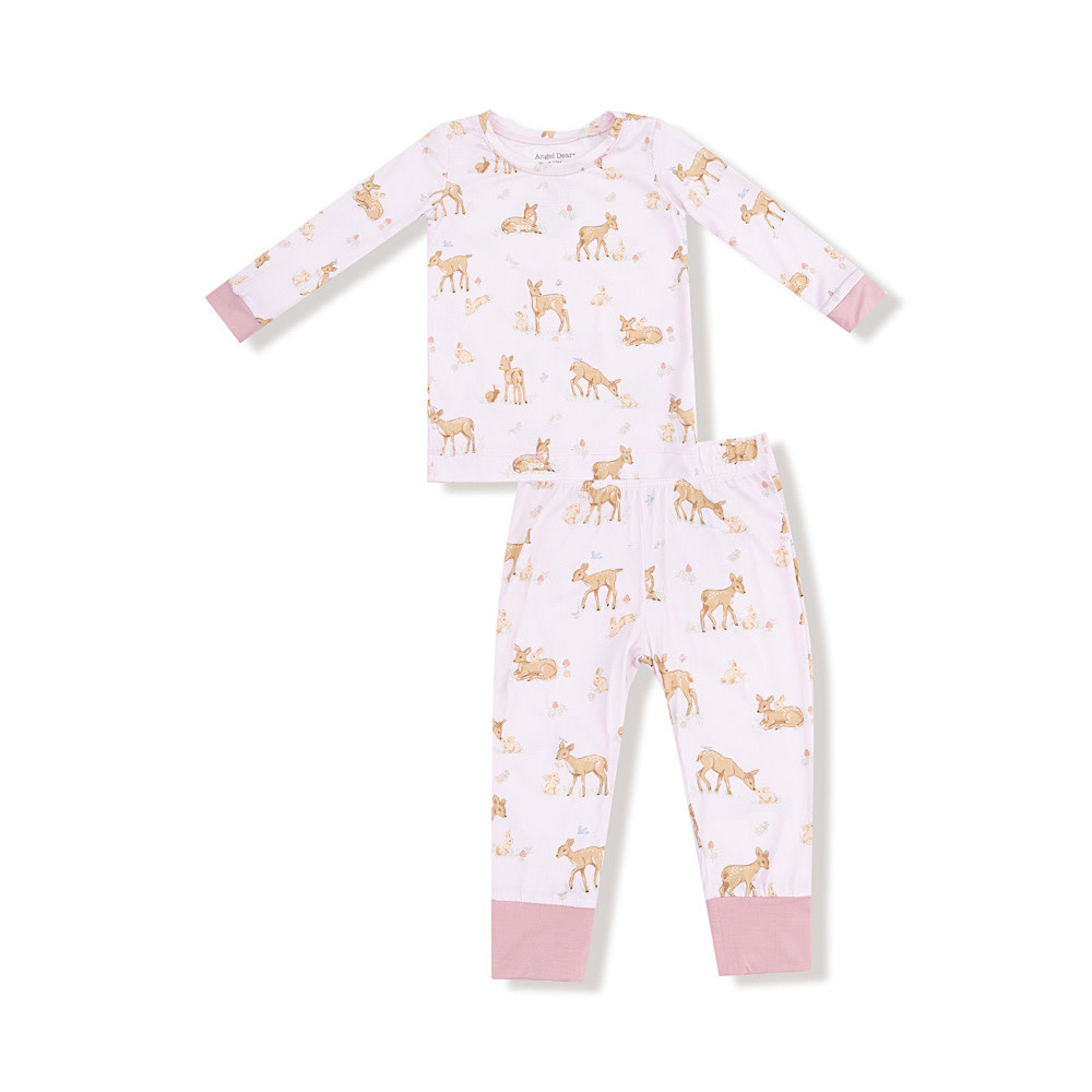 Angel Dear Long Sleeve Loungewear Set - Little Fawn