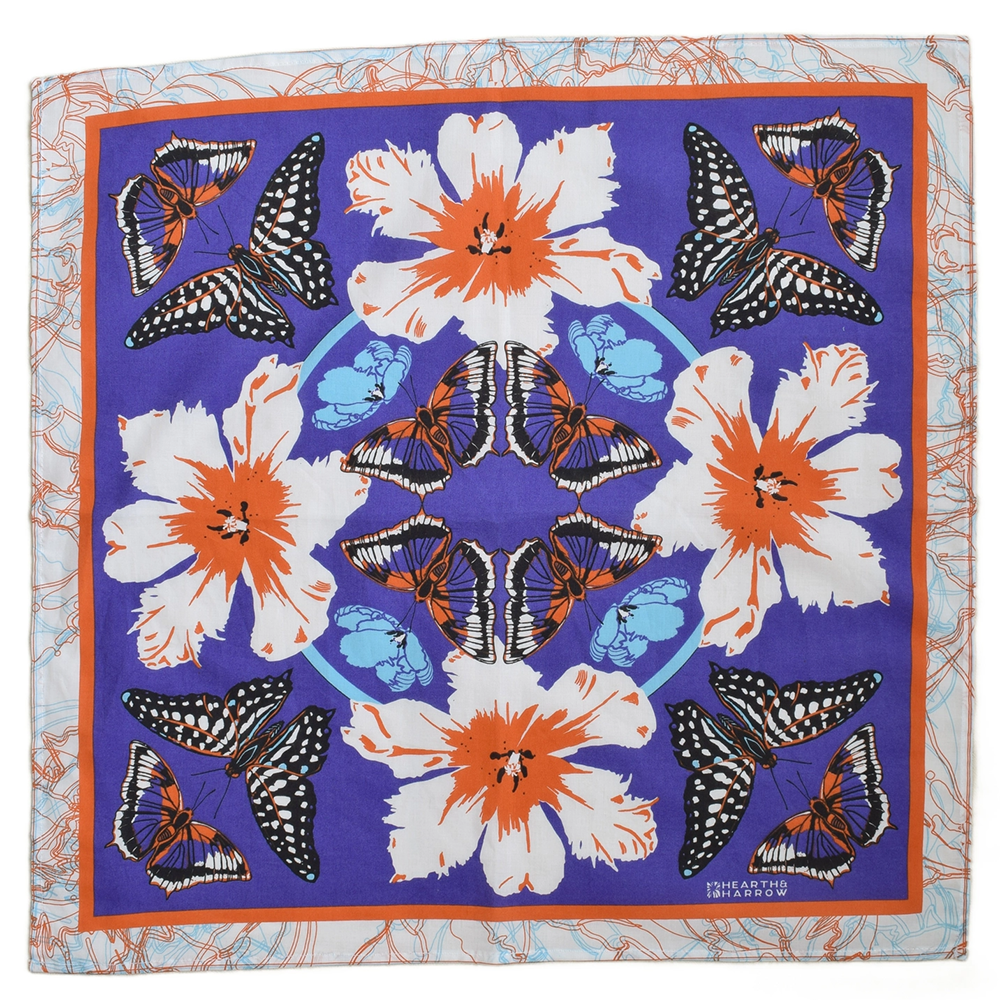 Hearth & Harrow Hearth & Harrow Cotton Bandana - Butterfly Floral