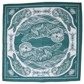 Hearth & Harrow Hearth & Harrow Cotton Bandana - Green Otter