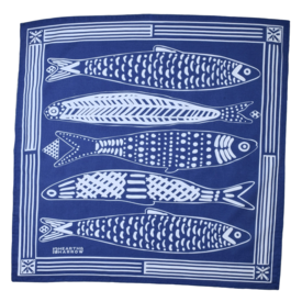Hearth & Harrow Hearth & Harrow Cotton Bandana - Blue Sardine