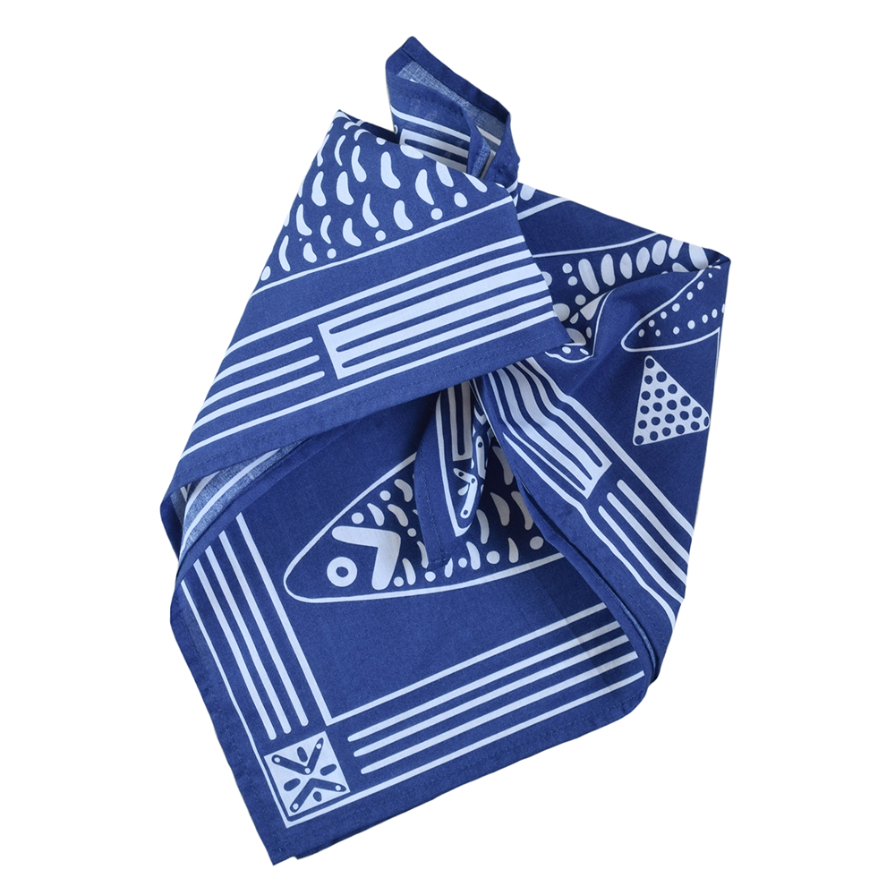 Hearth & Harrow Cotton Bandana - Blue Sardine
