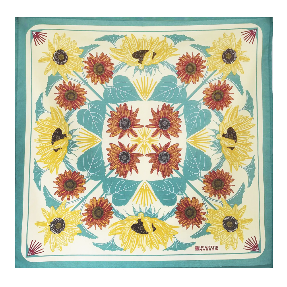 Hearth & Harrow Hearth & Harrow Cotton Bandana - Sunflower