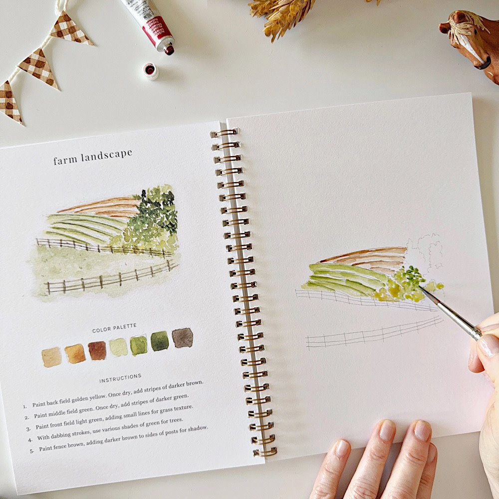 Emily Lex Studio Watercolor Workbook - Farm