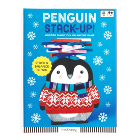 Galison Mudpuppy Penguin Stack-Up Wooden Balancing Game