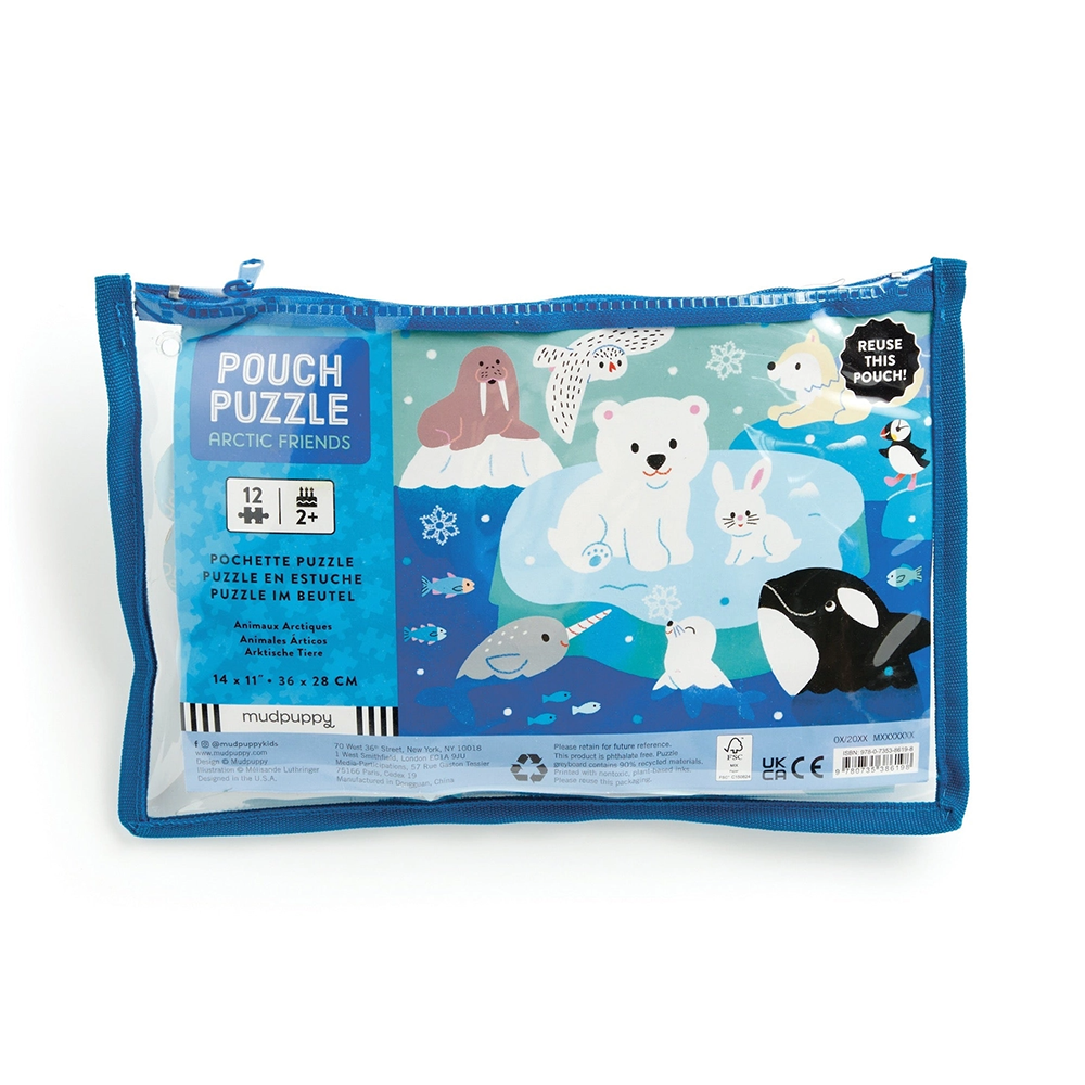 Chronicle 12 Piece Pouch Puzzle - Arctic Friends