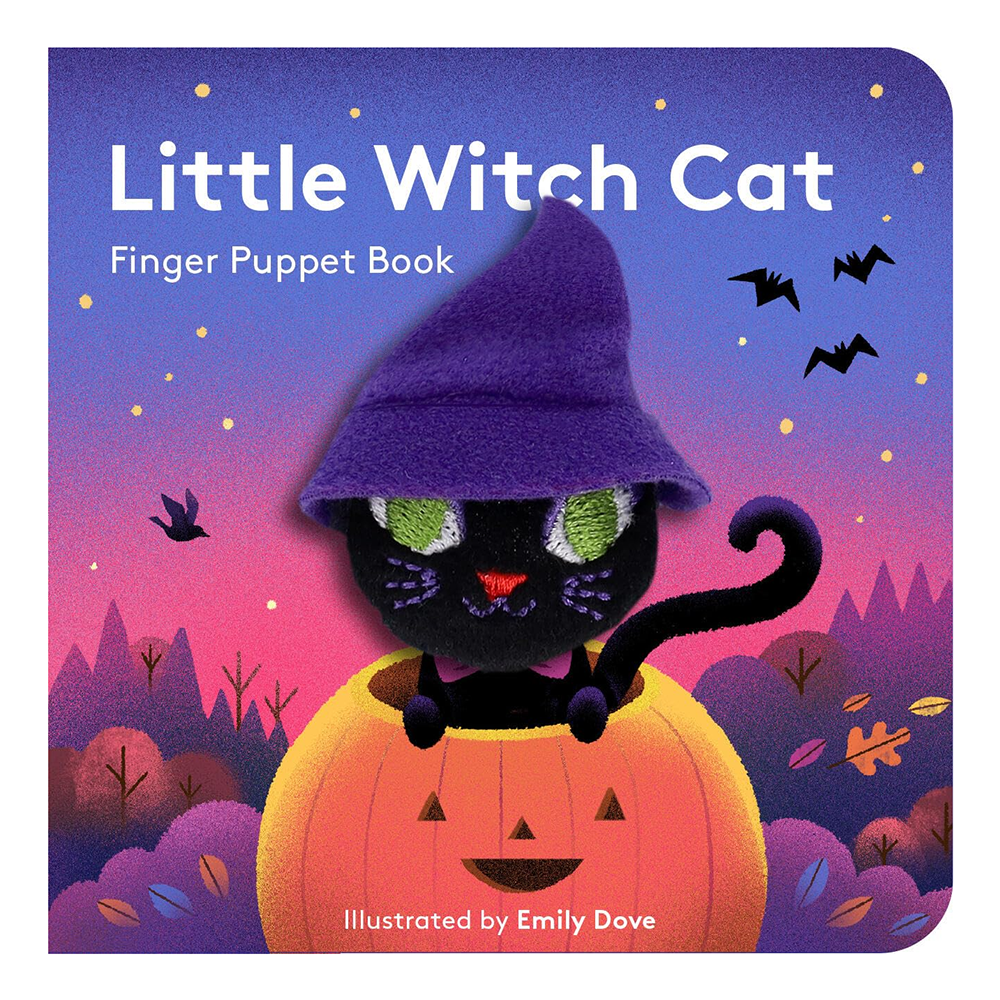 Chronicle Little Witch Cat Finger Puppet Board Book