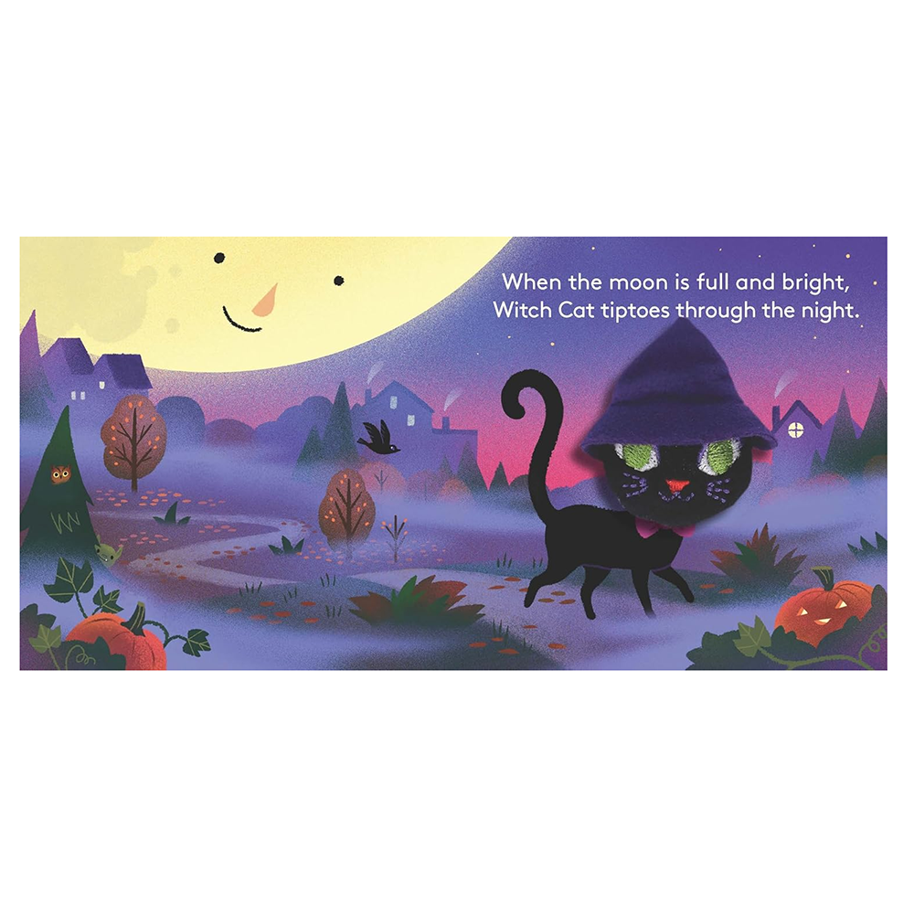 Little Witch Cat Finger Puppet Board Book