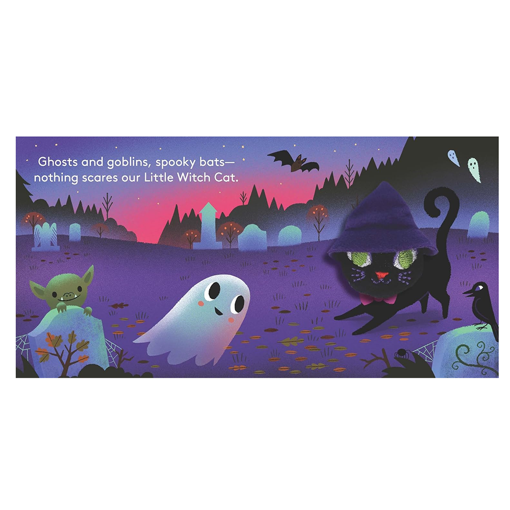 Little Witch Cat Finger Puppet Board Book