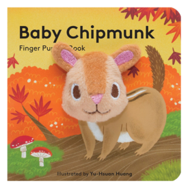 Chronicle Baby Chipmunk Finger Puppet Board Book