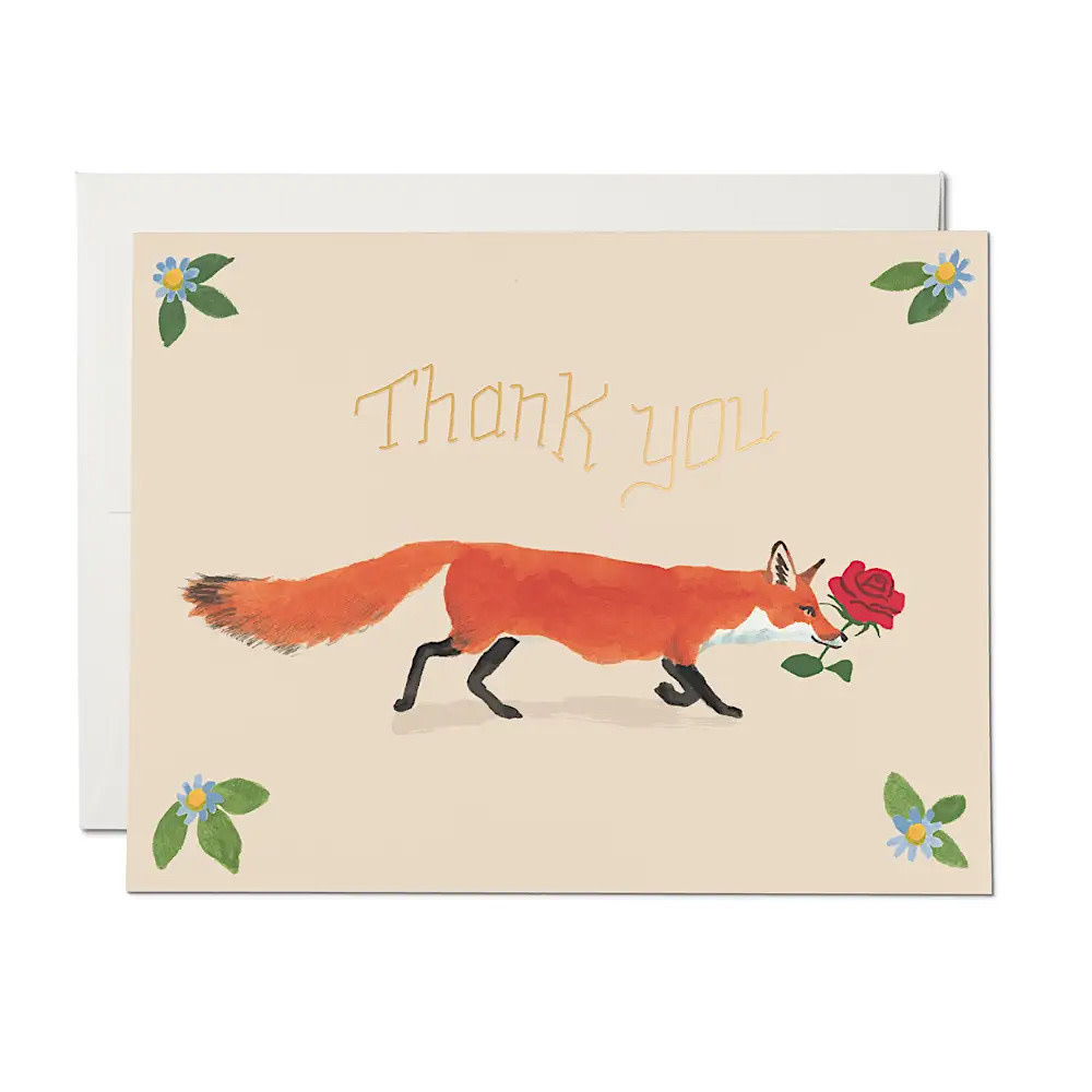 Red Cap Cards - Thanks Fox