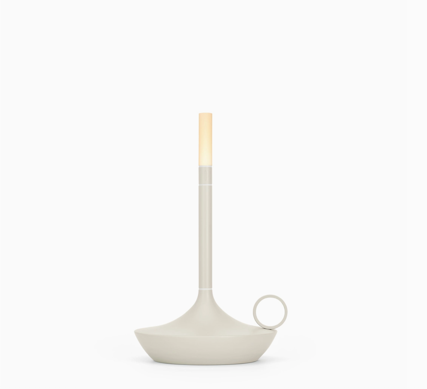 Graypants Wicks Candle Lamp - Short - Mist Gray