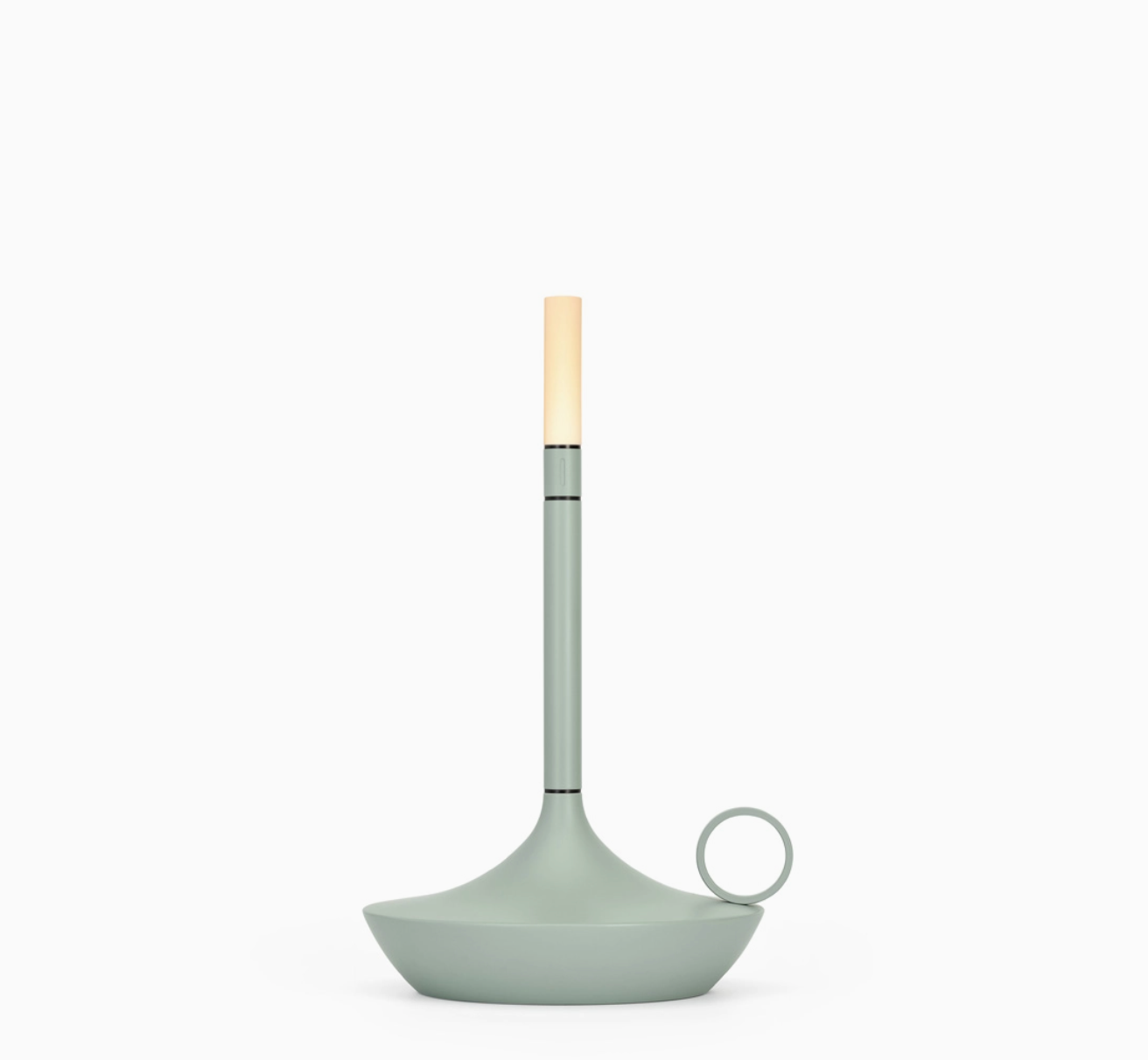 Wicks Candle Lamp - Short - Sage Green