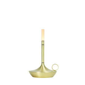 Graypants Wicks Candle Lamp - Short - Brass