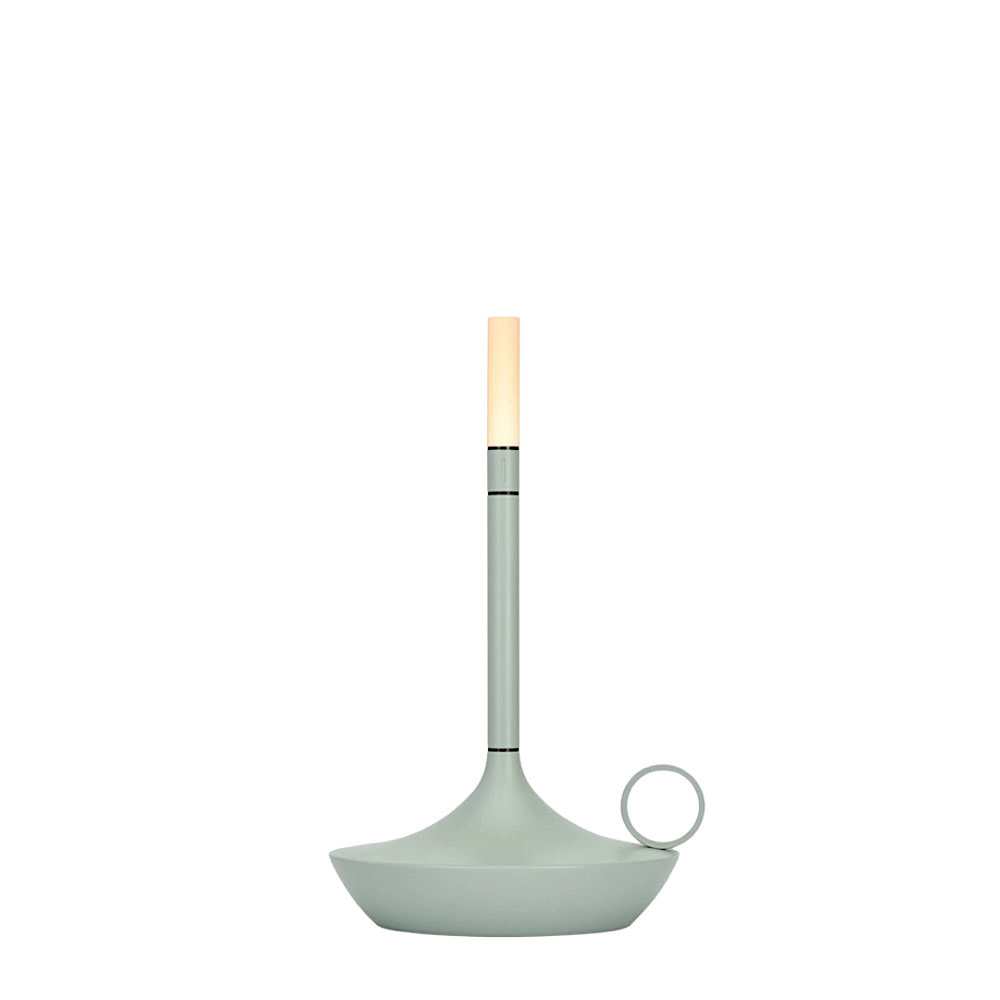 Wicks Candle Lamp - Short - Sage Green