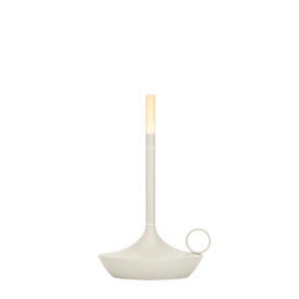 Graypants Wicks Candle Lamp - Short - Mist Gray