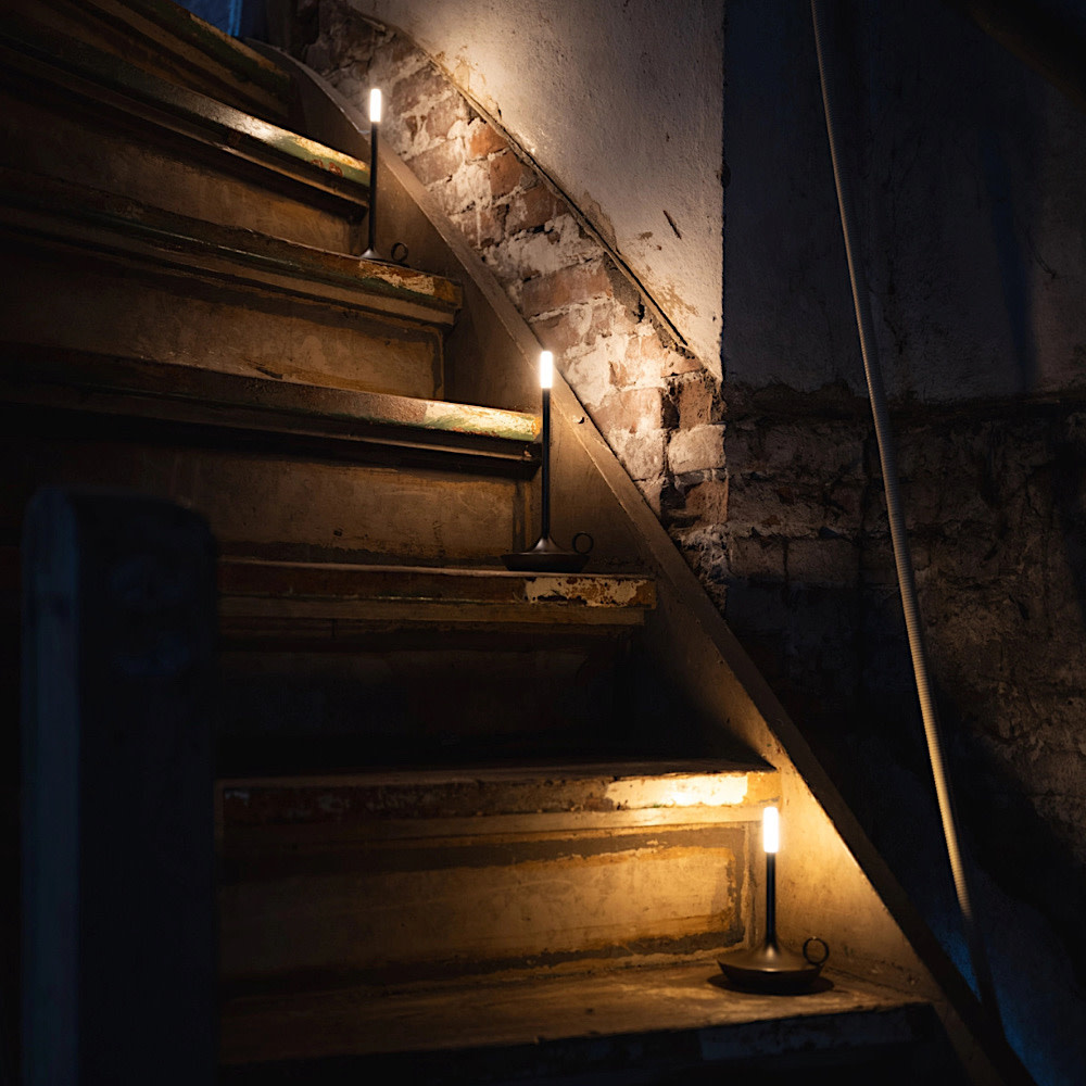 Wicks Candle Lamp - Classic - Brass