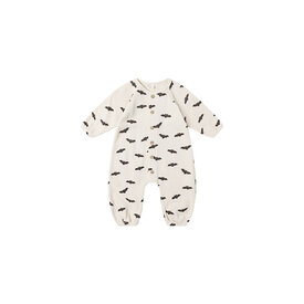 Quincy Mae Quincy Mae Waffle Long Sleeve Jumpsuit - Bats