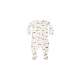 Quincy Mae Quincy Mae Bamboo Zip Footie - Bats