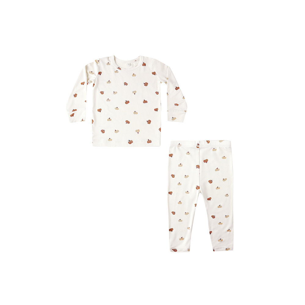 Quincy Mae Quincy Mae Bamboo Pajama Set - Pumpkins