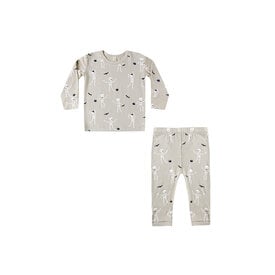 Quincy Mae Quincy Mae Bamboo Pajama Set - Skeletons