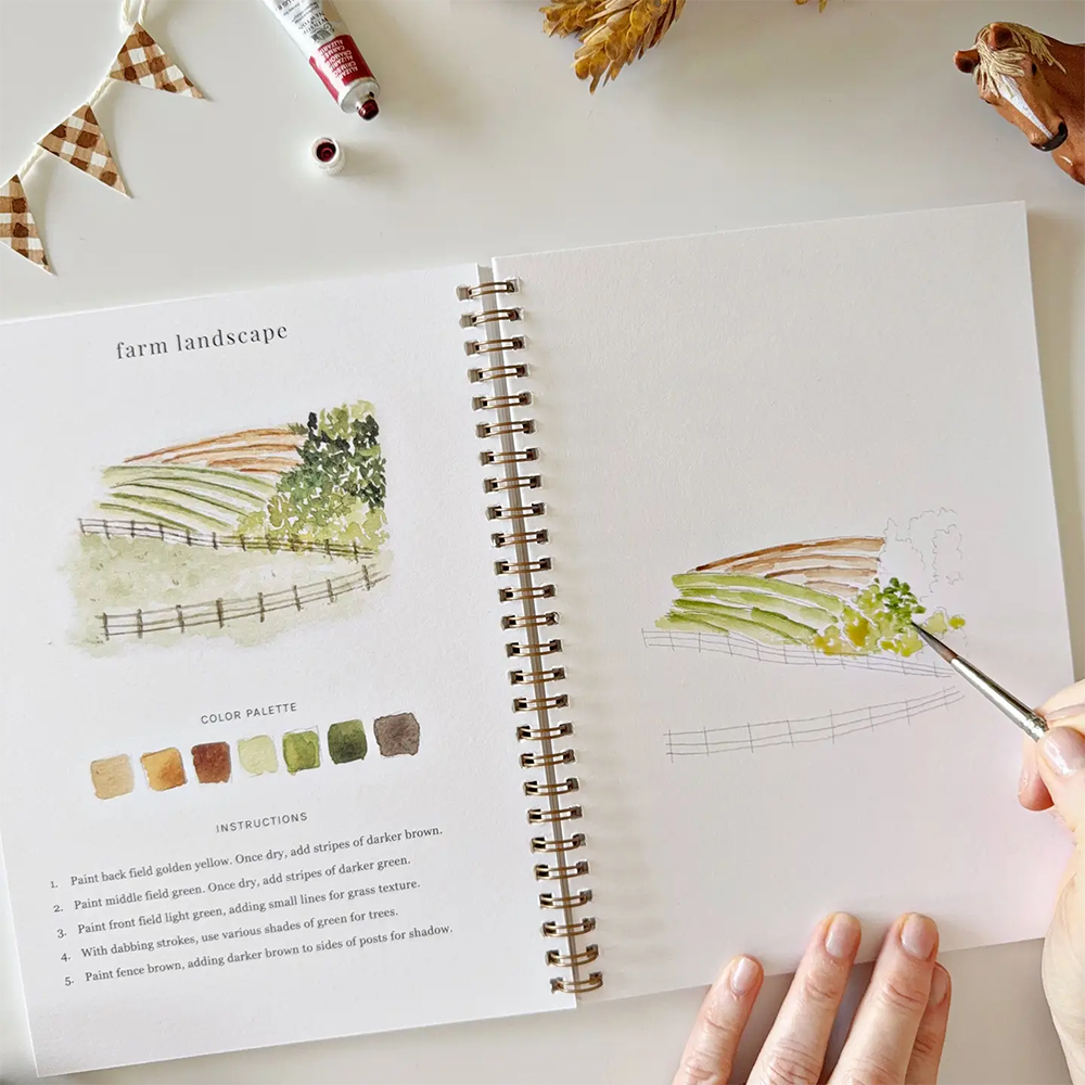 Emily Lex Studio Watercolor Workbook - Farm