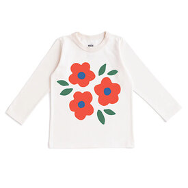 Winter Water Factory Winter Water Factory Long Sleeve Graphic Tee - Blooms Natural