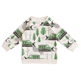 Winter Water Factory Winter Water Factory Sweatshirt - Snow Plows Green
