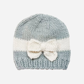 The Blueberry Hill The Blueberry Hill Baby Bow Hat - Bowie Grey