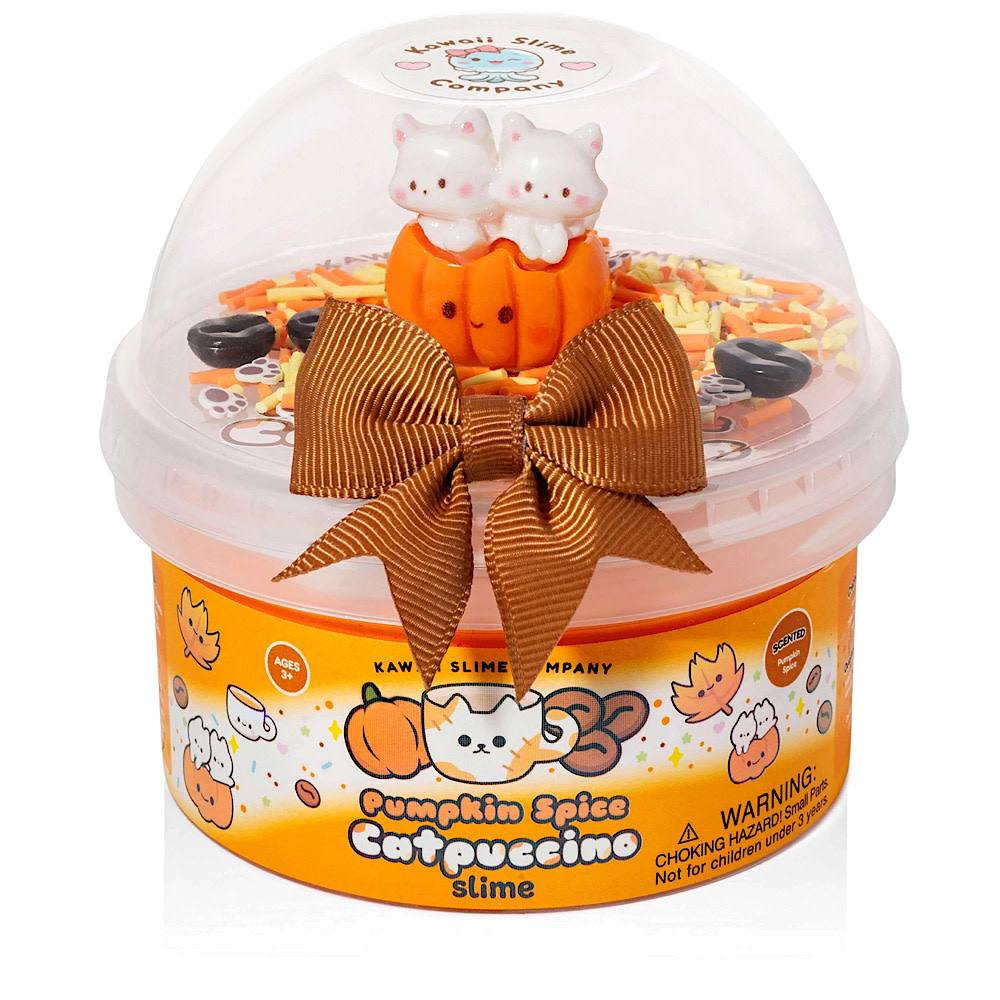 Kawaii Slime - Pumpkin Spice Catpuccino Butter Slime