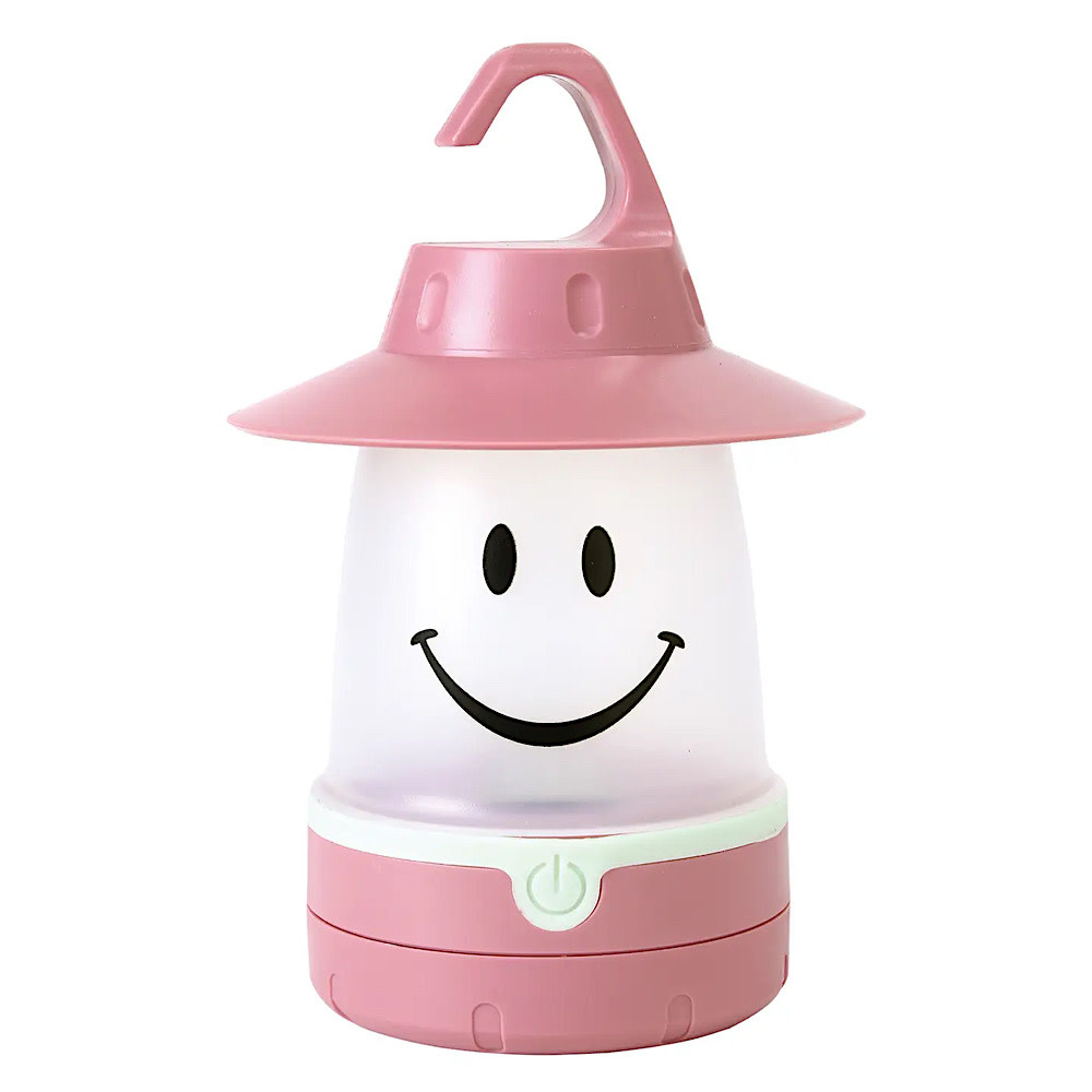 Time Concept Portable Led Smile Lantern - Pink