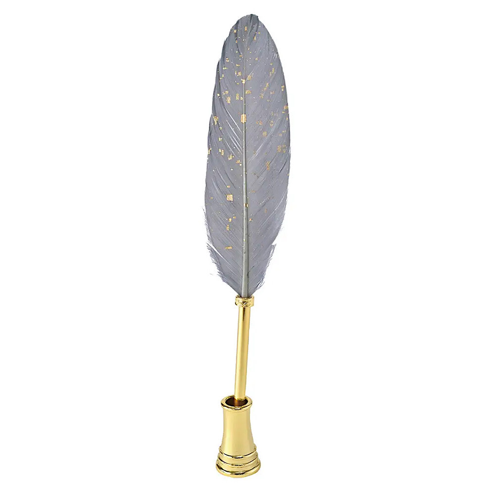 Quill Ballpoint Pen & Stand - Sparkling Grey