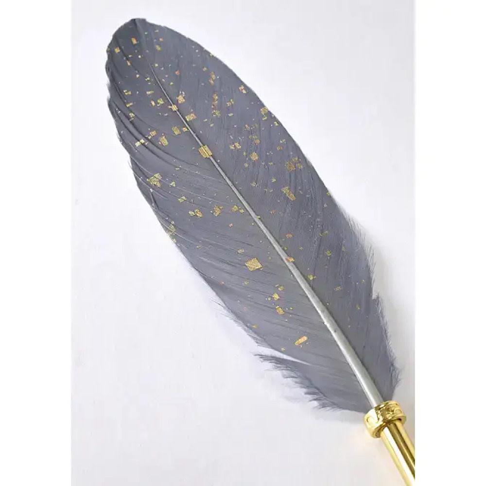Quill Ballpoint Pen & Stand - Sparkling Grey