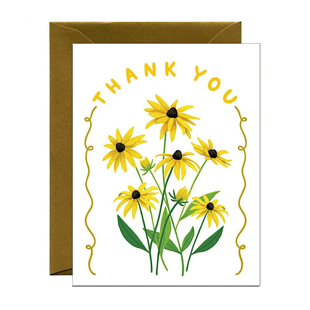 Yeppie Paper - Black Eyed Susans Thank You Card