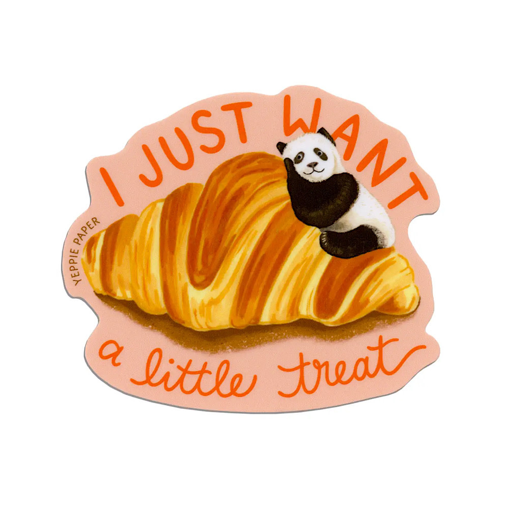 Yeppie Paper Sticker - Croissant Panda